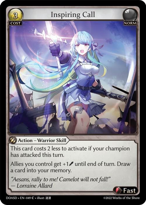 Inspiring Call, Dawn of Ashes Starter Decks 049