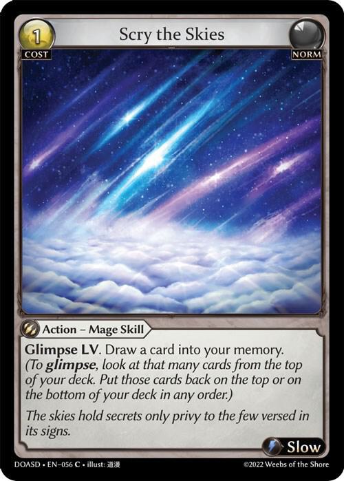 Scry the Skies, Dawn of Ashes Starter Decks 056
