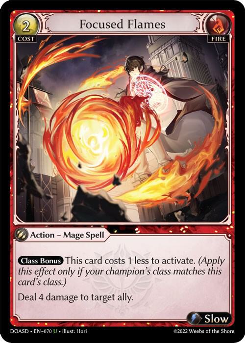Focused Flames, Dawn of Ashes Starter Decks 070