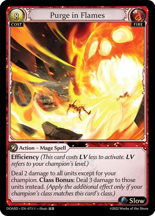 Purge in Flames, Dawn of Ashes Starter Decks 073