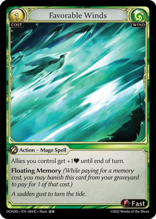 Favorable Winds, Dawn of Ashes Starter Decks 084