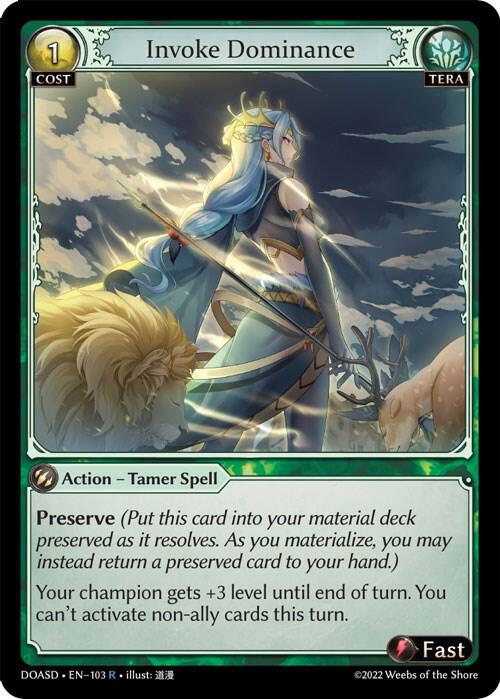 Invoke Dominance, Dawn of Ashes Starter Decks 103