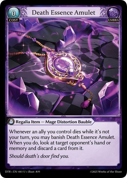 Death Essence Amulet, Distorted Reflections 041