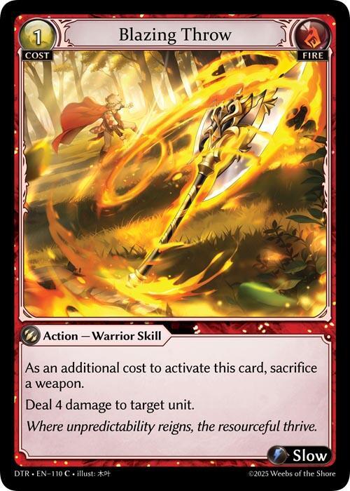 Blazing Throw, Distorted Reflections 110