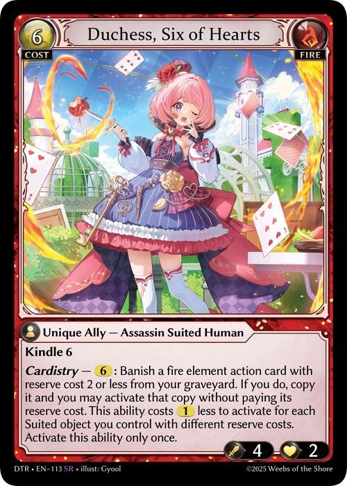 Duchess, Six of Hearts, Distorted Reflections 113