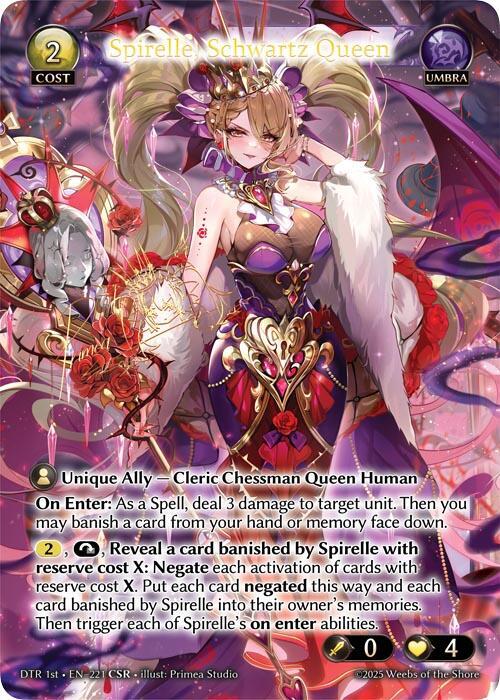 Spirelle, Schwartz Queen (CSR), Distorted Reflections 221