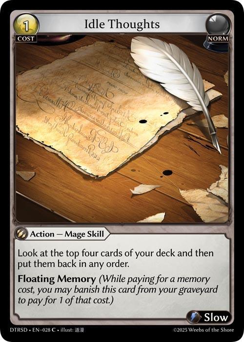 Idle Thoughts, Distorted Reflections Starter Decks 28