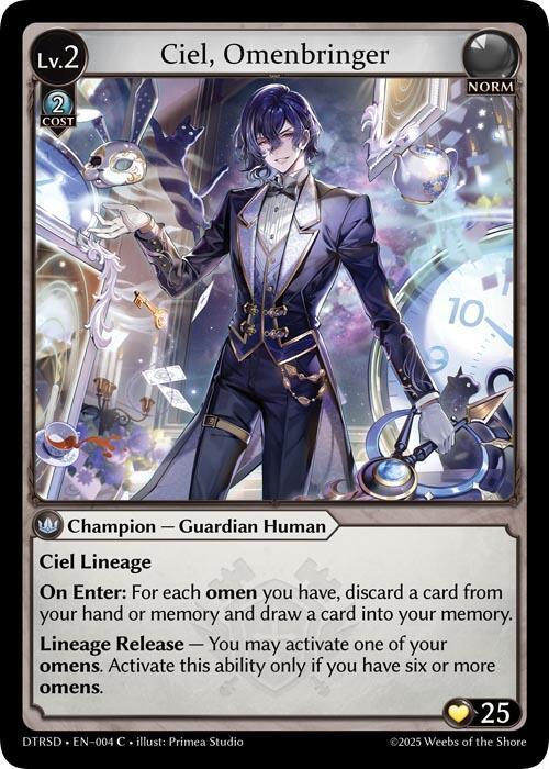 Ciel, Omenbringer, Distorted Reflections Starter Decks 4