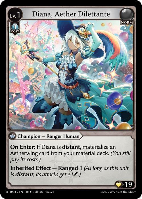 Diana, Aether Dilettante, Distorted Reflections Starter Decks 6