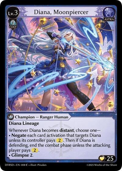 Diana, Moonpiercer, Distorted Reflections Starter Decks 8