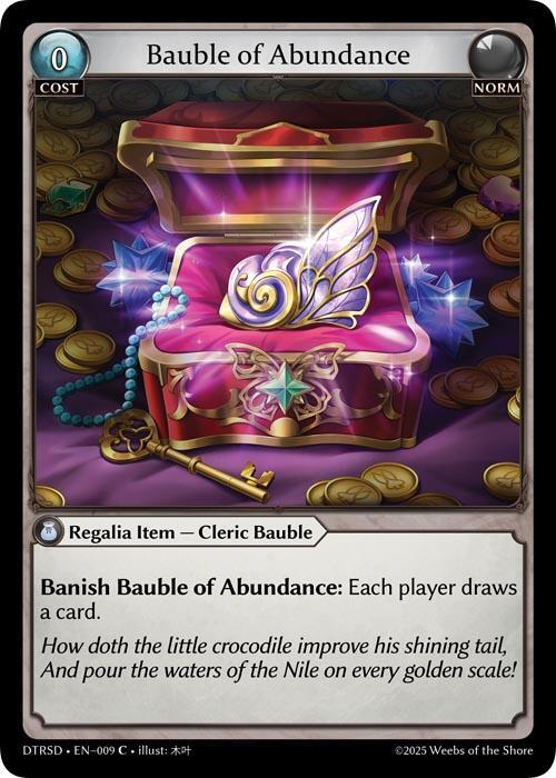 Bauble of Abundance, Distorted Reflections Starter Decks 9