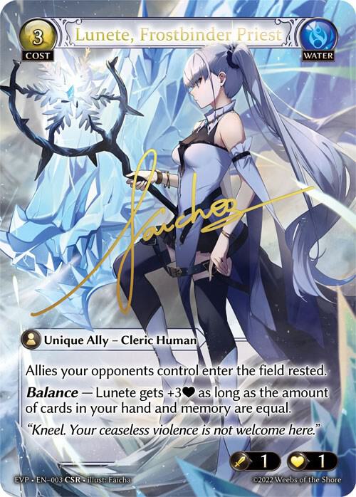 Lunete, Frostbinder Priest, Dawn of Ashes Event Pack 003