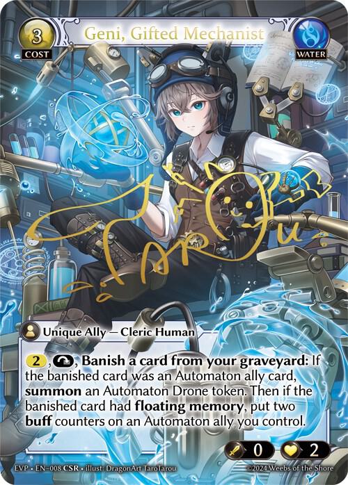 Geni, Gifted Mechanist, Alchemical Revolution Event Pack 008
