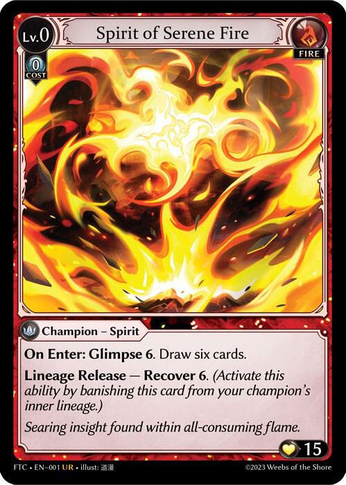 Spirit of Serene Fire, Fractured Crown 001