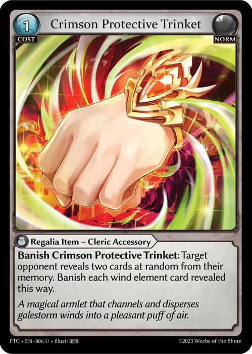 Crimson Protective Trinket, Fractured Crown 006