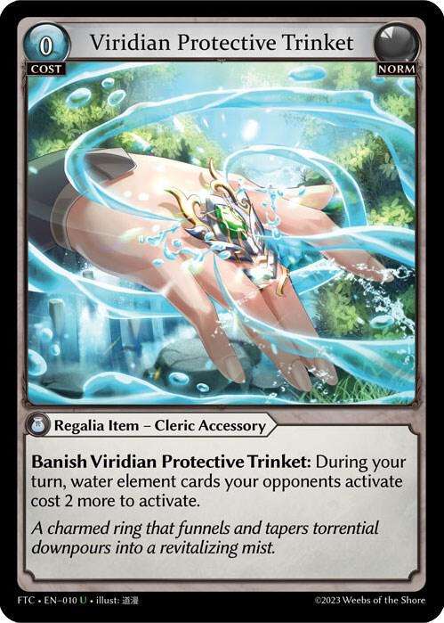 Viridian Protective Trinket, Fractured Crown 010