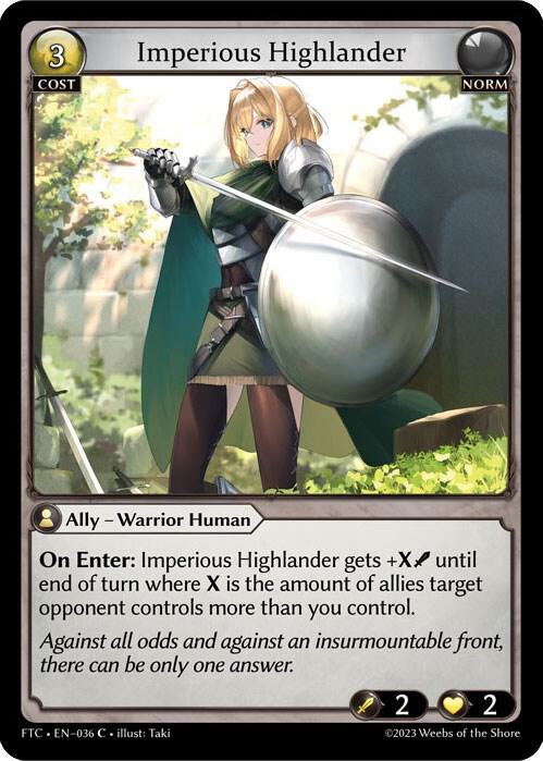 Imperious Highlander, Fractured Crown 036