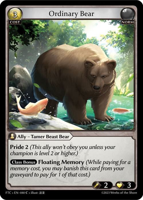 Ordinary Bear, Fractured Crown 040