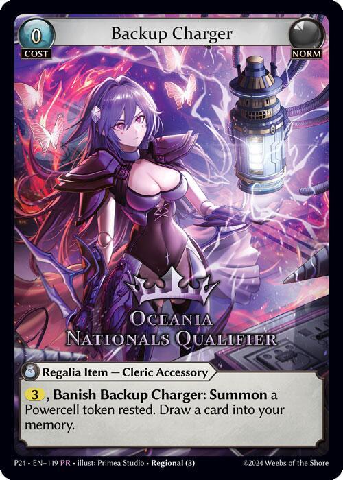Backup Charger (Oceania Nationals Qualifier), Region Exclusive Promotional Cards 119