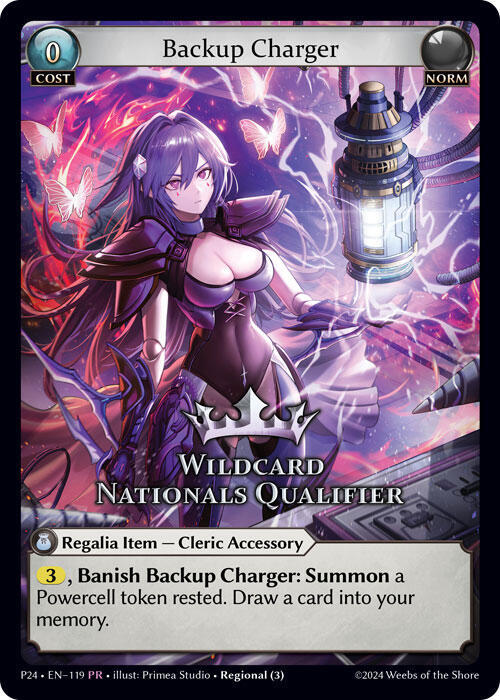 Backup Charger (Wildcard Nationals Qualifier), Region Exclusive Promotional Cards 119