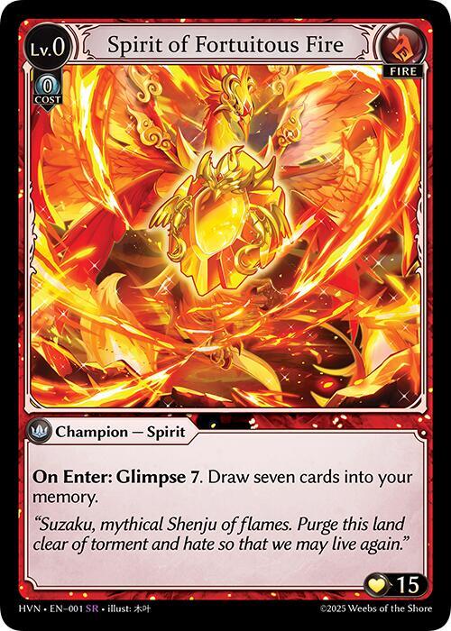 Spirit of Fortuitous Fire, Abyssal Heaven 001
