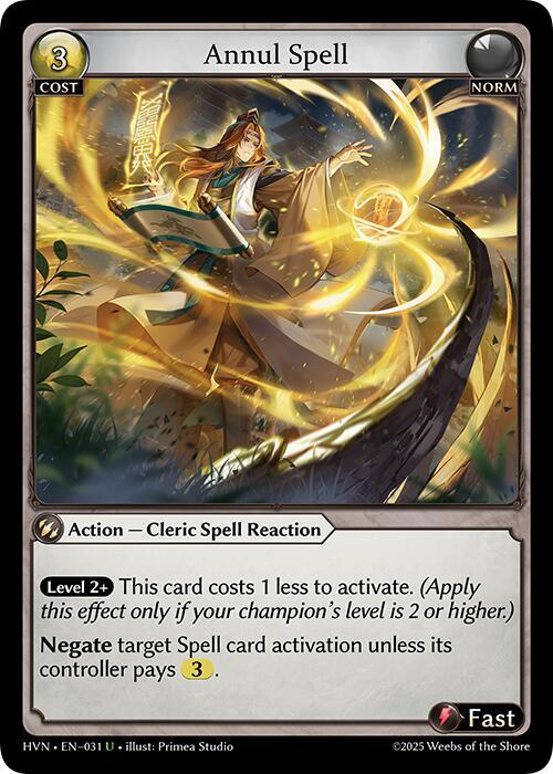 Annul Spell, Abyssal Heaven 031