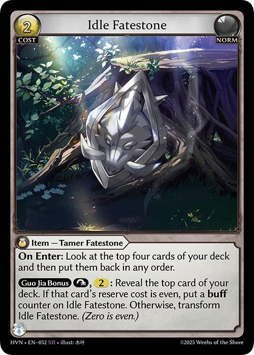 Idle Fatestone // Bolstered Boar, Abyssal Heaven 052