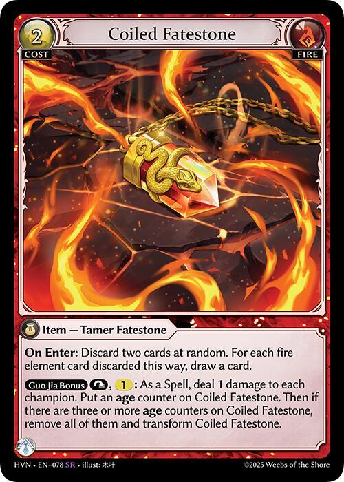 Coiled Fatestone // Serpentine Judicator, Abyssal Heaven 078