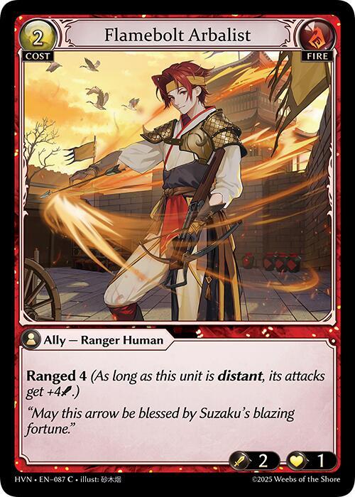 Flamebolt Arbalist, Abyssal Heaven 087