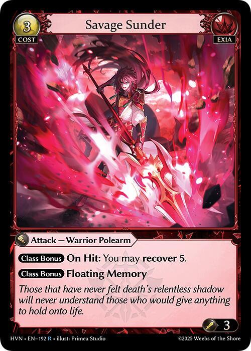 Savage Sunder, Abyssal Heaven 192