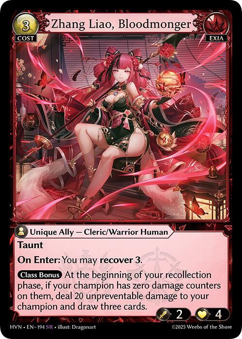 Zhang Liao, Bloodmonger, Abyssal Heaven 194