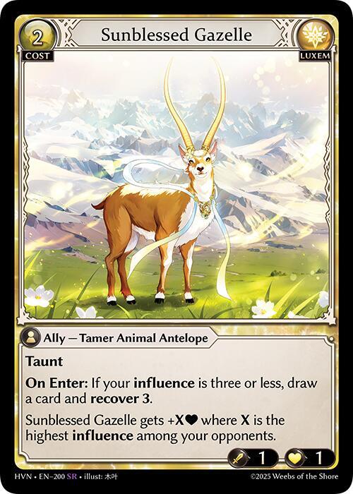 Sunblessed Gazelle, Abyssal Heaven 200