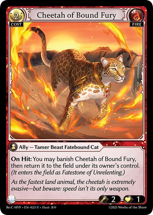 Cheetah of Bound Fury, Guo Jia Re: Collection, Heaven’s Favored 023
