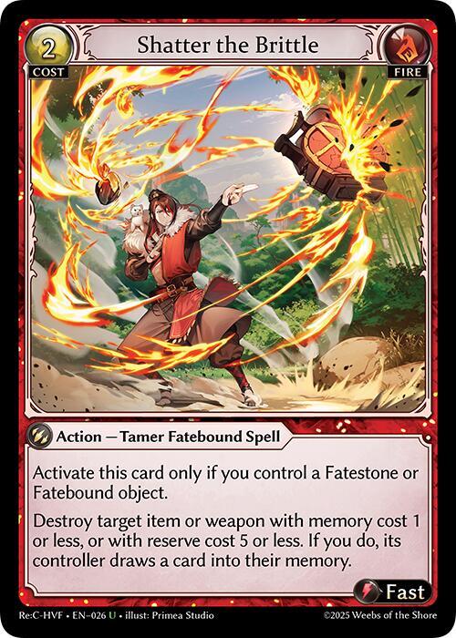 Shatter the Brittle, Guo Jia Re: Collection, Heaven’s Favored 026