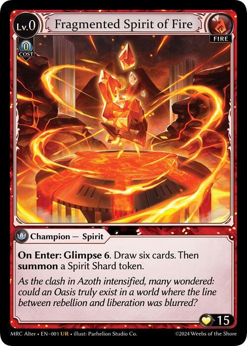 Fragmented Spirit of Fire, Mercurial Heart Alter Edition 1