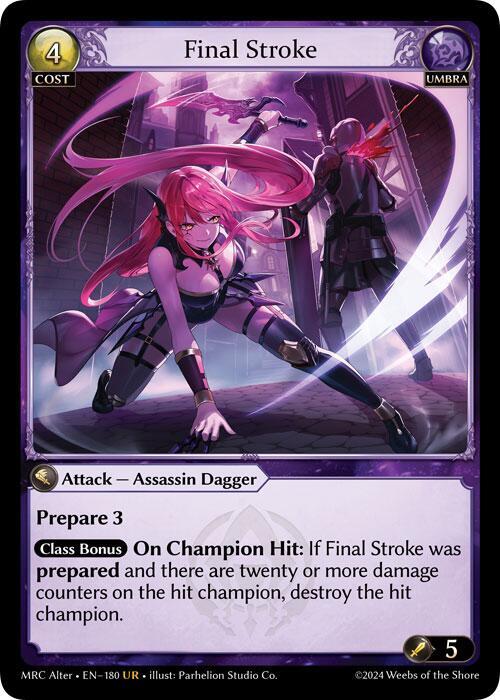 Final Stroke, Mercurial Heart Alter Edition 180
