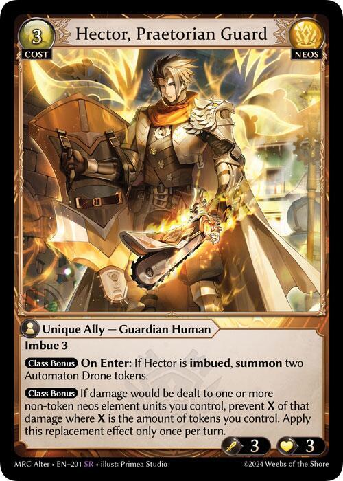 Hector, Praetorian Guard, Mercurial Heart Alter Edition 201