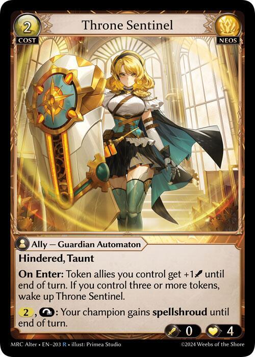 Throne Sentinel, Mercurial Heart Alter Edition 203