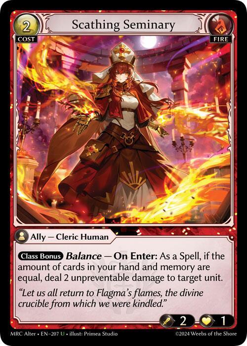 Scathing Seminary, Mercurial Heart Alter Edition 207