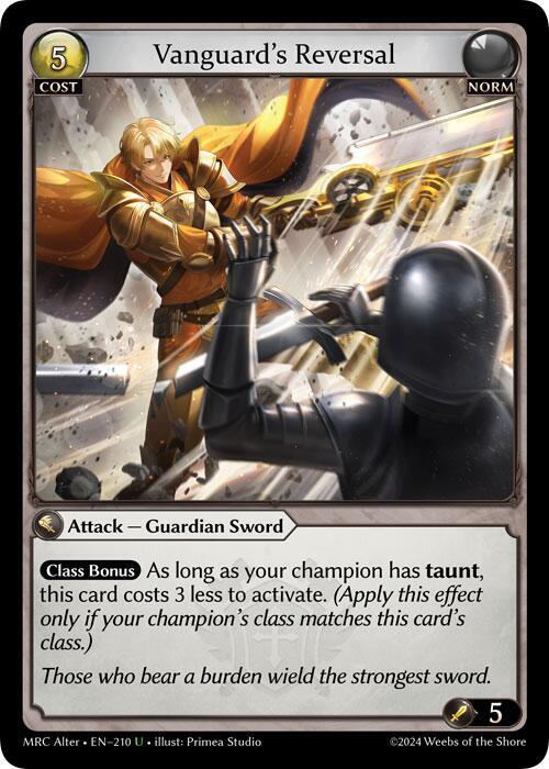 Vanguard's Reversal, Mercurial Heart Alter Edition 210