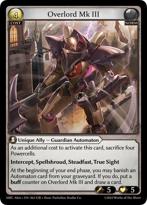 Overlord Mk III, Mercurial Heart Alter Edition 63