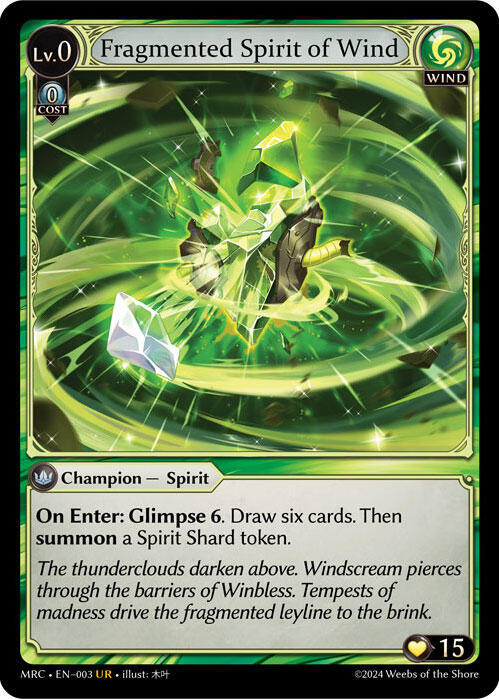 Fragmented Spirit of Wind, Mercurial Heart 003