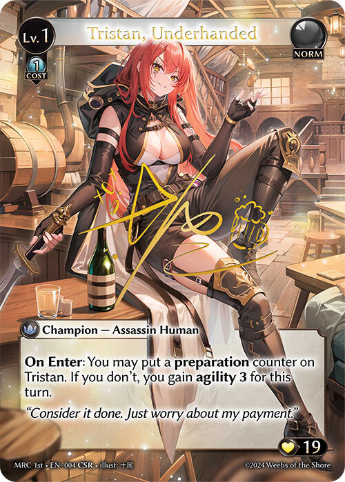 Tristan, Underhanded (CSR), Mercurial Heart 004