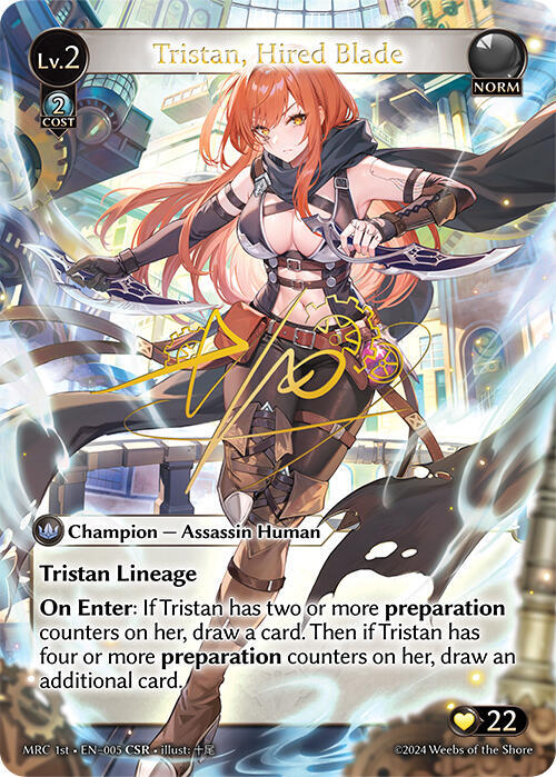 Tristan, Hired Blade (CSR), Mercurial Heart 005