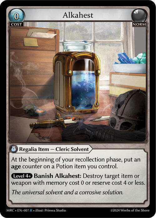 Alkahest, Mercurial Heart 007