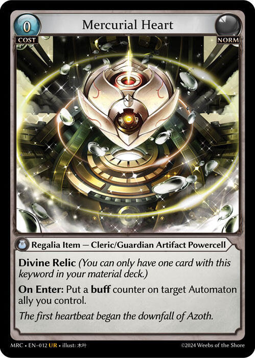 Mercurial Heart, Mercurial Heart 012