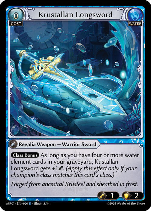 Krustallan Longsword, Mercurial Heart 020