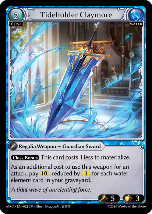 Tideholder Claymore, Mercurial Heart 022