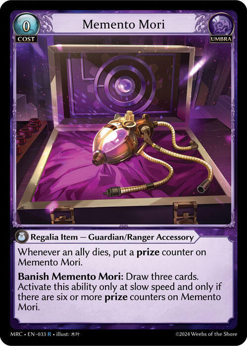 Memento Mori, Mercurial Heart 033