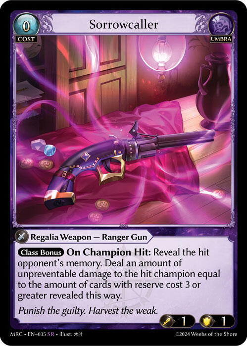 Sorrowcaller, Mercurial Heart 035
